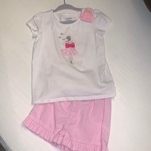 Crown and Ivy matching ballerina shirt/shorts
